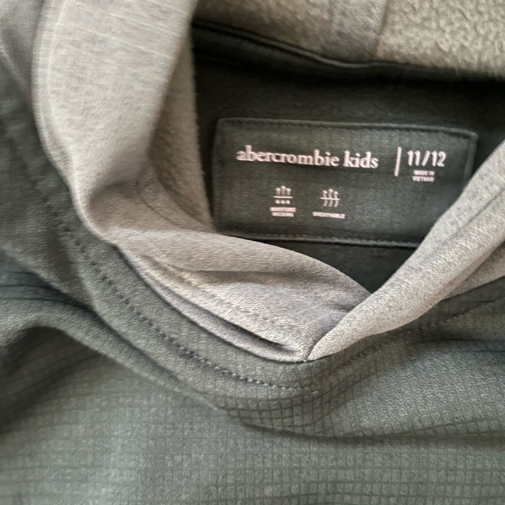 Abercrombie Kids Gray Hooded Sweatshirt - Picture 4 of 4